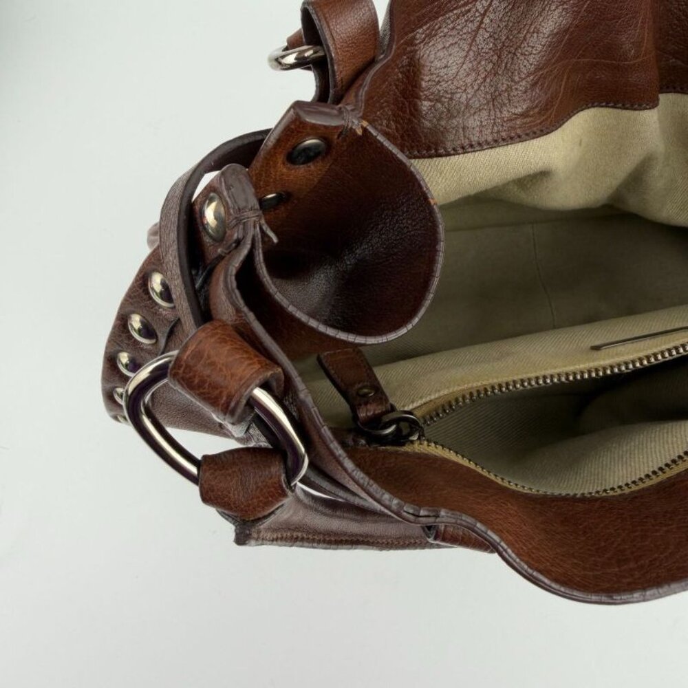 Miu Miu Tote Brown Leather Vintage - Picture 16 of 16